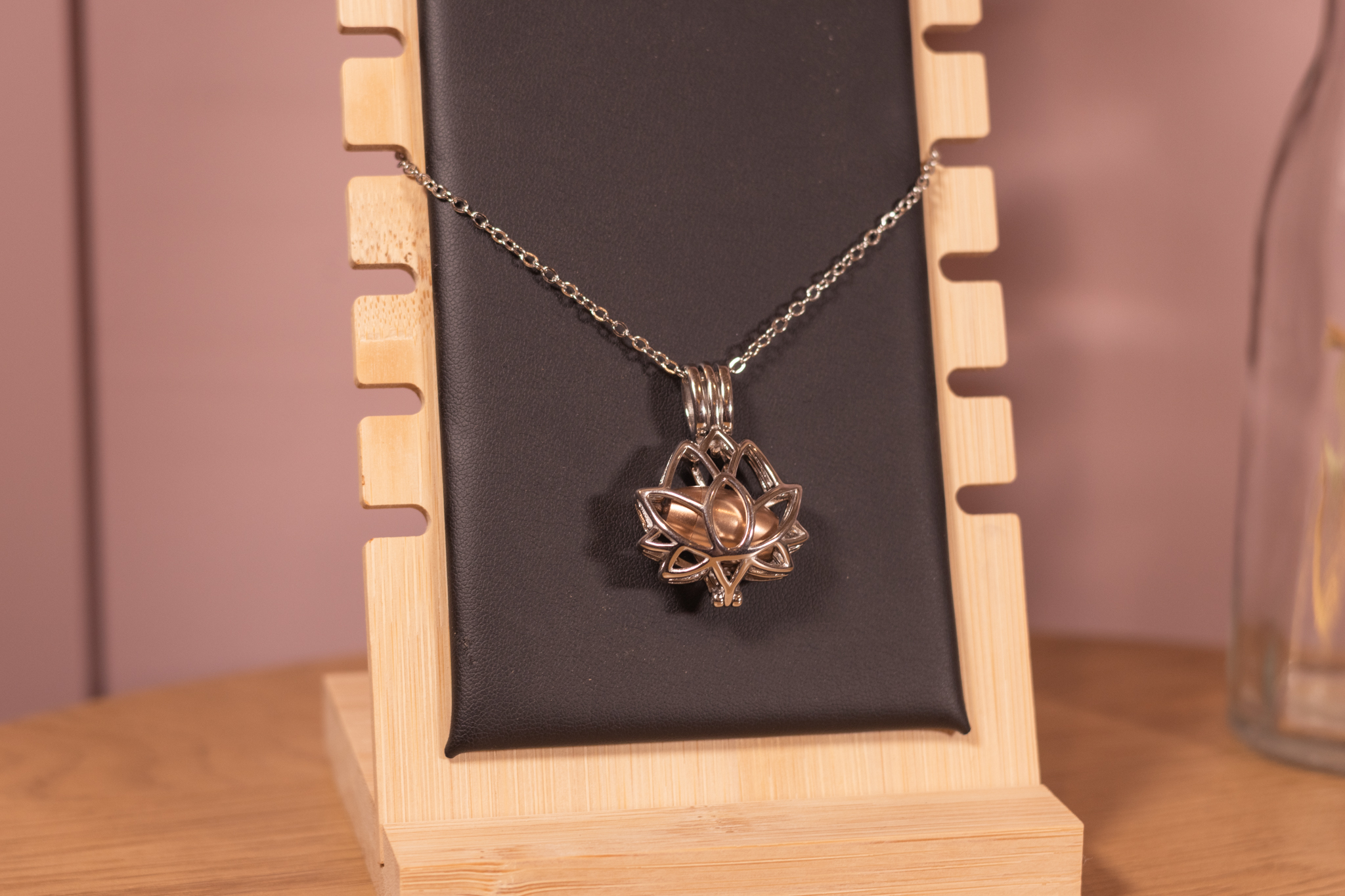 Lotus Charm Necklace