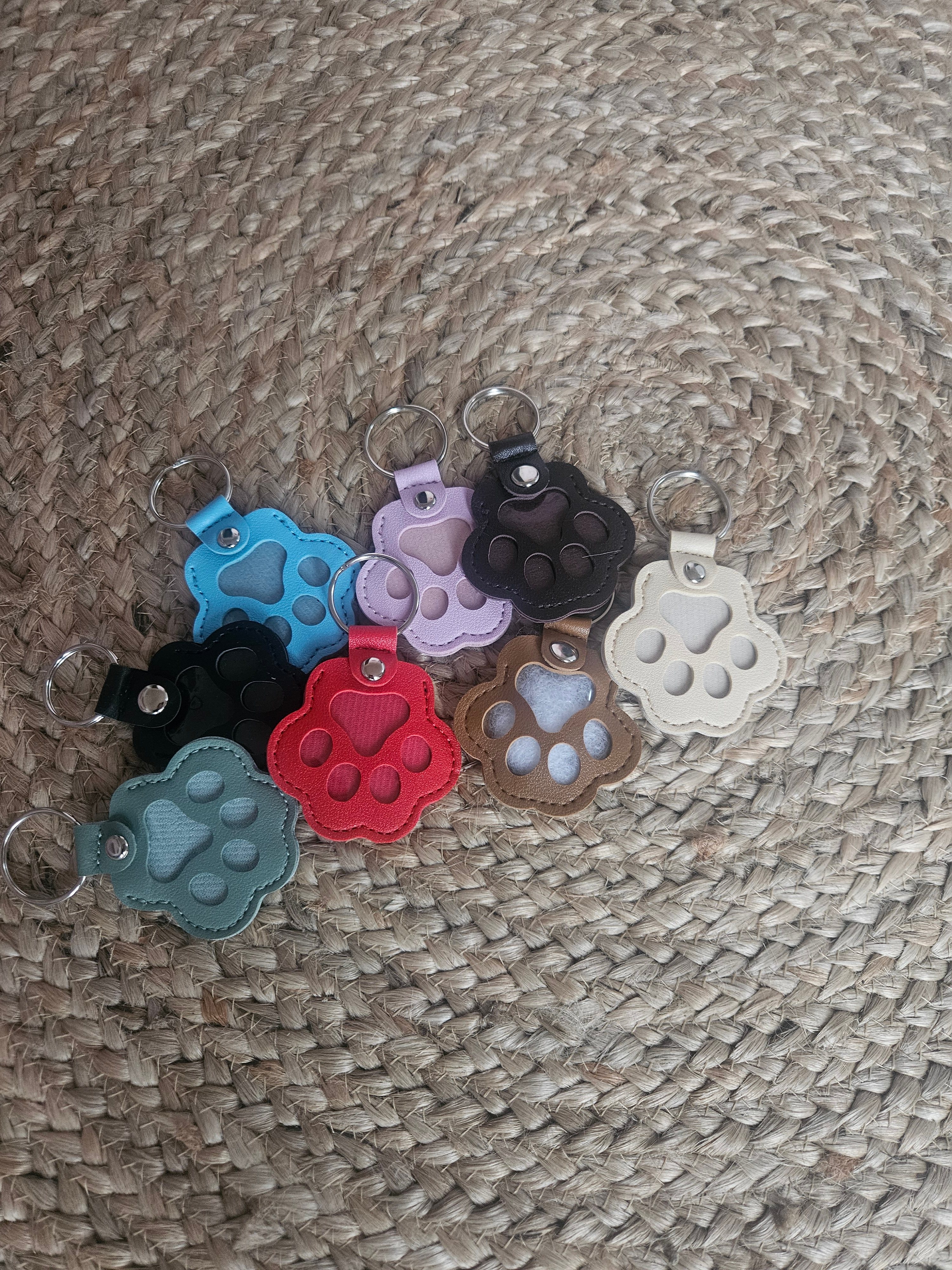 Paw Print Keychain & Fur Keepsake